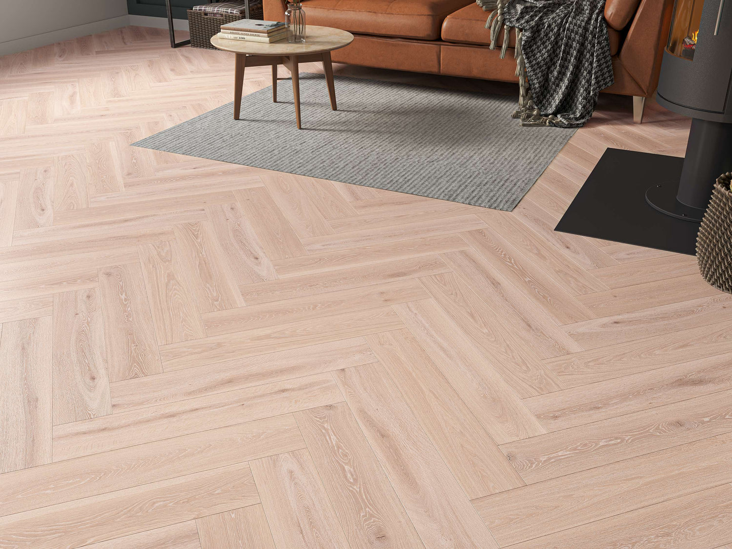 Herringbone Bayview Oak