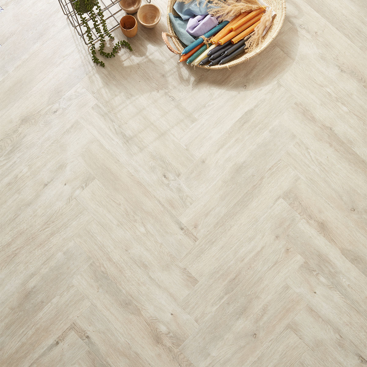 J2  Natural Timbers - Herringbone Pale Oak