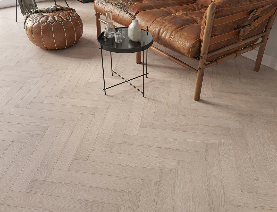 Oakleigh Deluxe 12mm Herringbone Ashwood Laminate