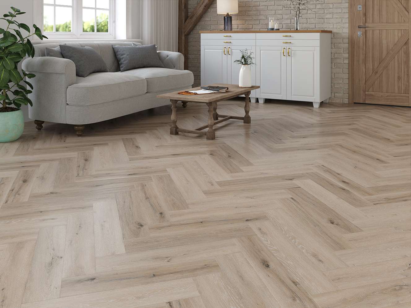 Herringbone Seabreeze Oak