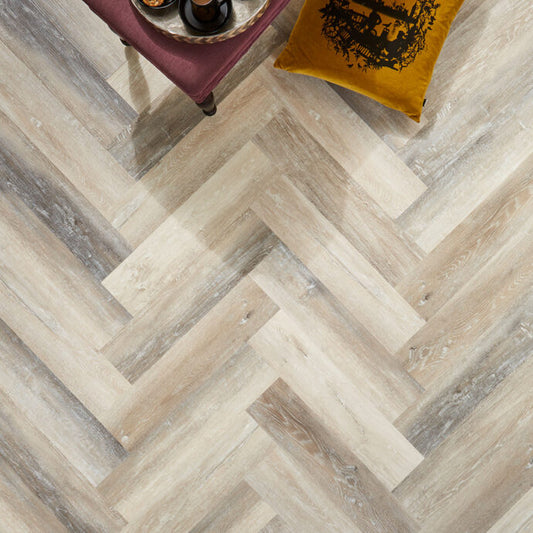 ZEEZOO® SPC Rigid Core - Herringbone Collection - Coastal Timber