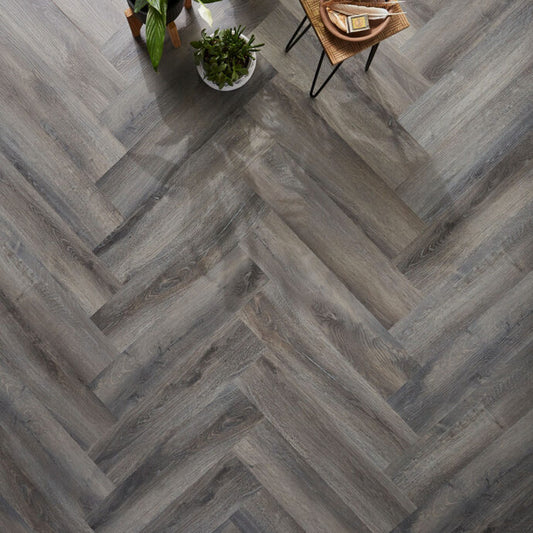 ZEEZOO® SPC Rigid Core - Herringbone Collection - Smoked Grey Oak