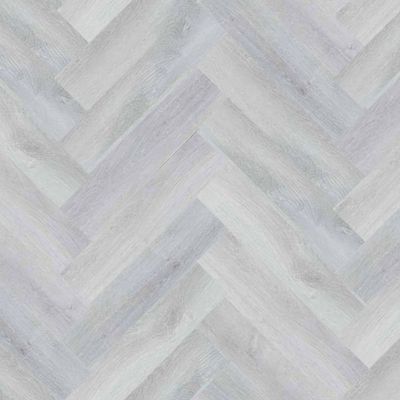 ZEEZOO® SPC Rigid Core - Herringbone Collection - Pale Sliver Oak