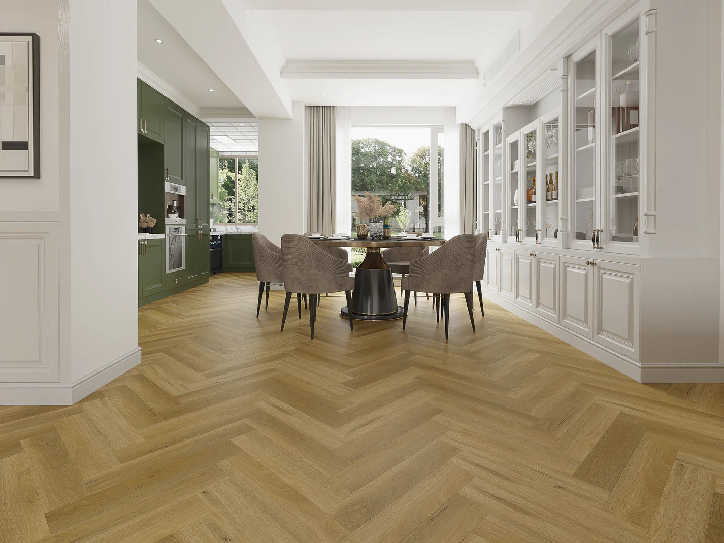 Alva - Herringbone - Natural Oak